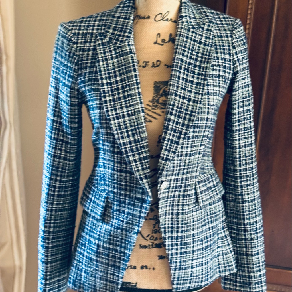 Veronica Beard Plaid Blazer.